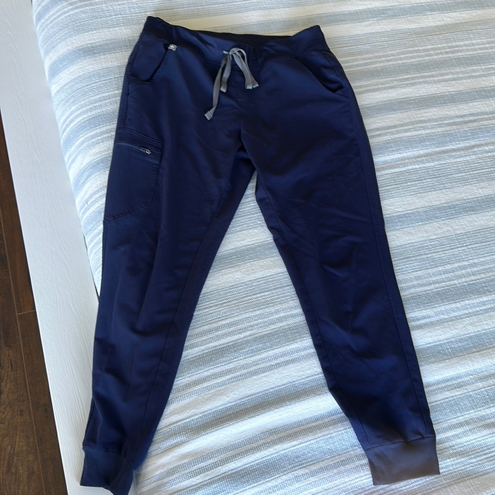 FIGS Navy Blue Scrubs Zamora Jogger Scrub Pants